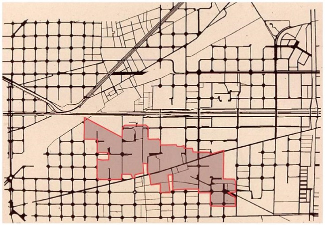 Rede viária existente. 
