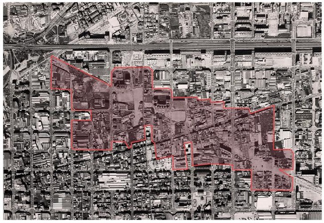 Imagem aérea de 1986. 