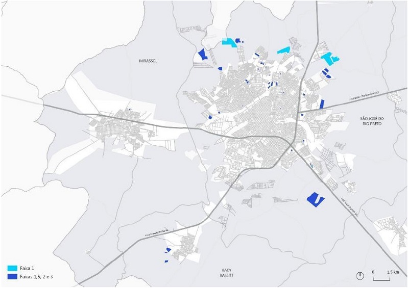 - Empreendimentos do PMCMV com produ&ccedil;&atilde;o contratada por PJ na ACP-SJRP entre 2009 e 2019. Fonte: SNH/MDR. Elaborada pelos autores (2021).