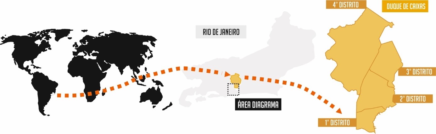 - Localiza&ccedil;&atilde;o da &Aacute;rea de Estudo. Fonte: Elabora&ccedil;&atilde;o dos autores, 2020.