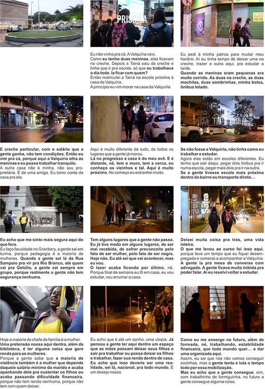 – Itinerário com Priscila. Fonte: elaborada pelas autoras com base em Magalhães (2019).