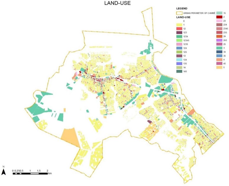 Land use map of Camb�. Source: RG (2020). Organized by the authors (2024).