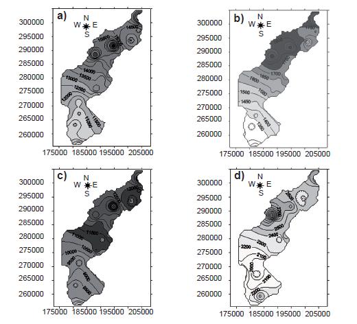 Mapas de la erosividad de las lluvias