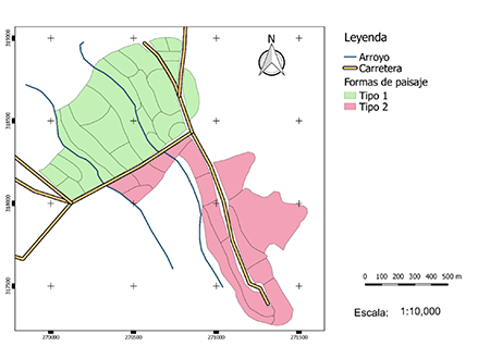 Formas del paisaje de la Finca &ldquo;El Pitirre&rdquo;