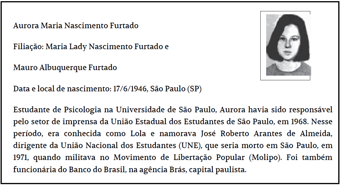 Exemplo das fichas entregues aos estudantes, na aula
sobre a Ditadura Militar (1ª e 2ª parte, respectivamente):
