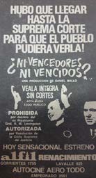 Afiche
de prensa del estreno de la película (julio de 1972)