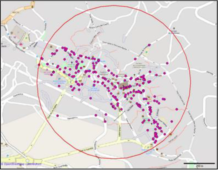 Área de estudio en la ciudad de Guanajuato