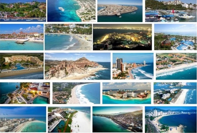 Figura 1. Diferentes Enclaves Tur&iacute;sticos Mexicanos