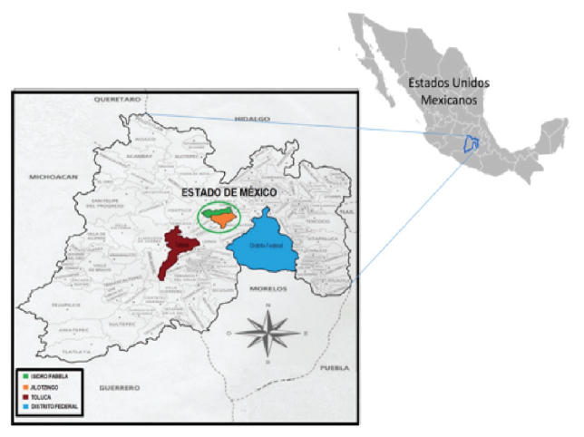 Georreferenciaci&oacute;n de los municipios de estudio