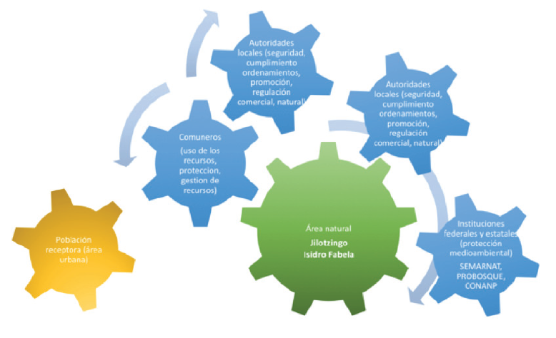 Actores sociales involucrados en el uso del patrimonio natural en Jilotzingo e Isidro Fabela