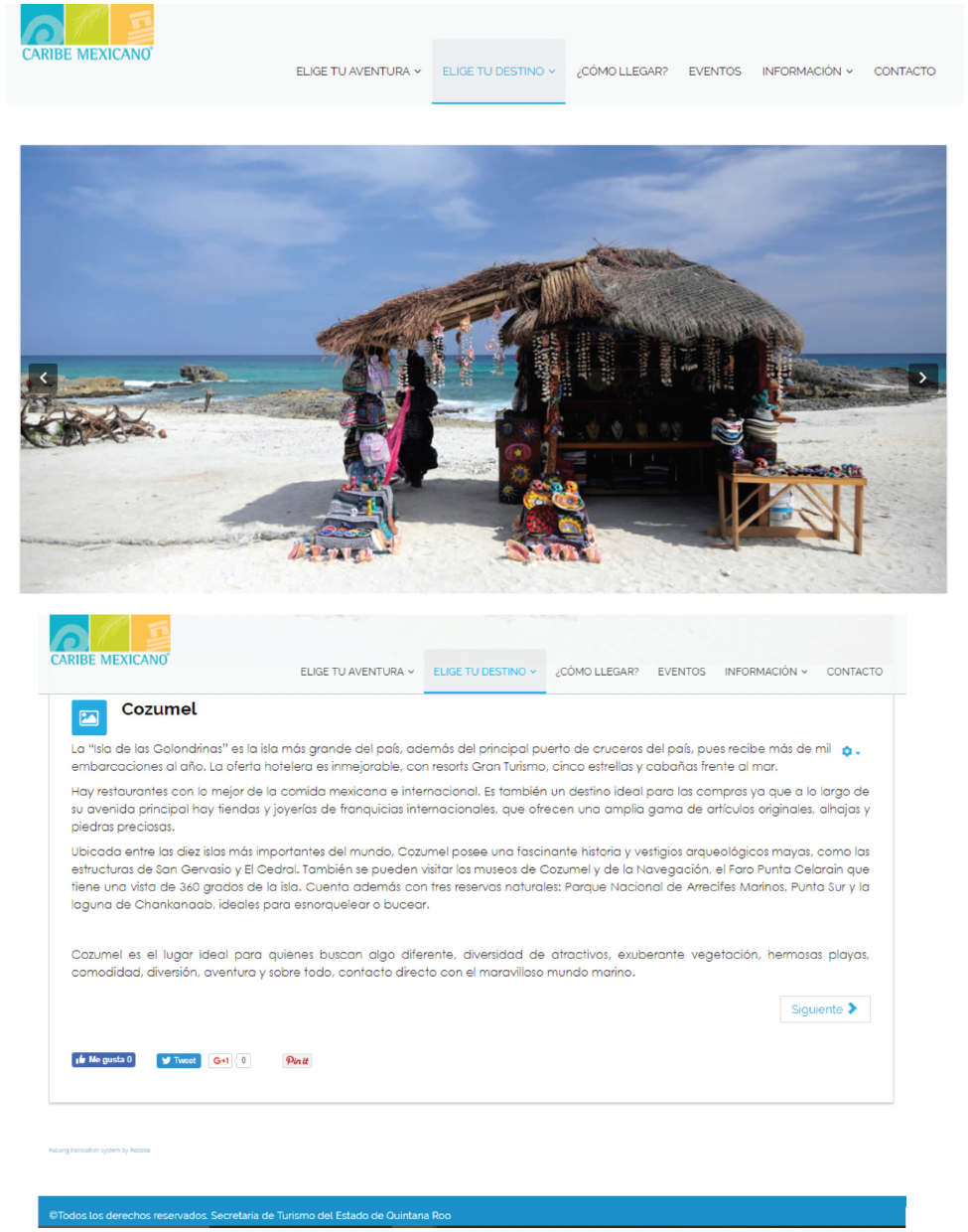 Home page Caribe Mexicano