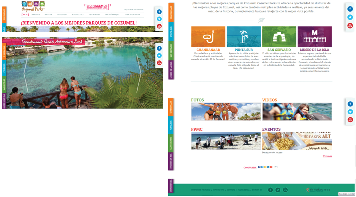Home page Cozumel Parks