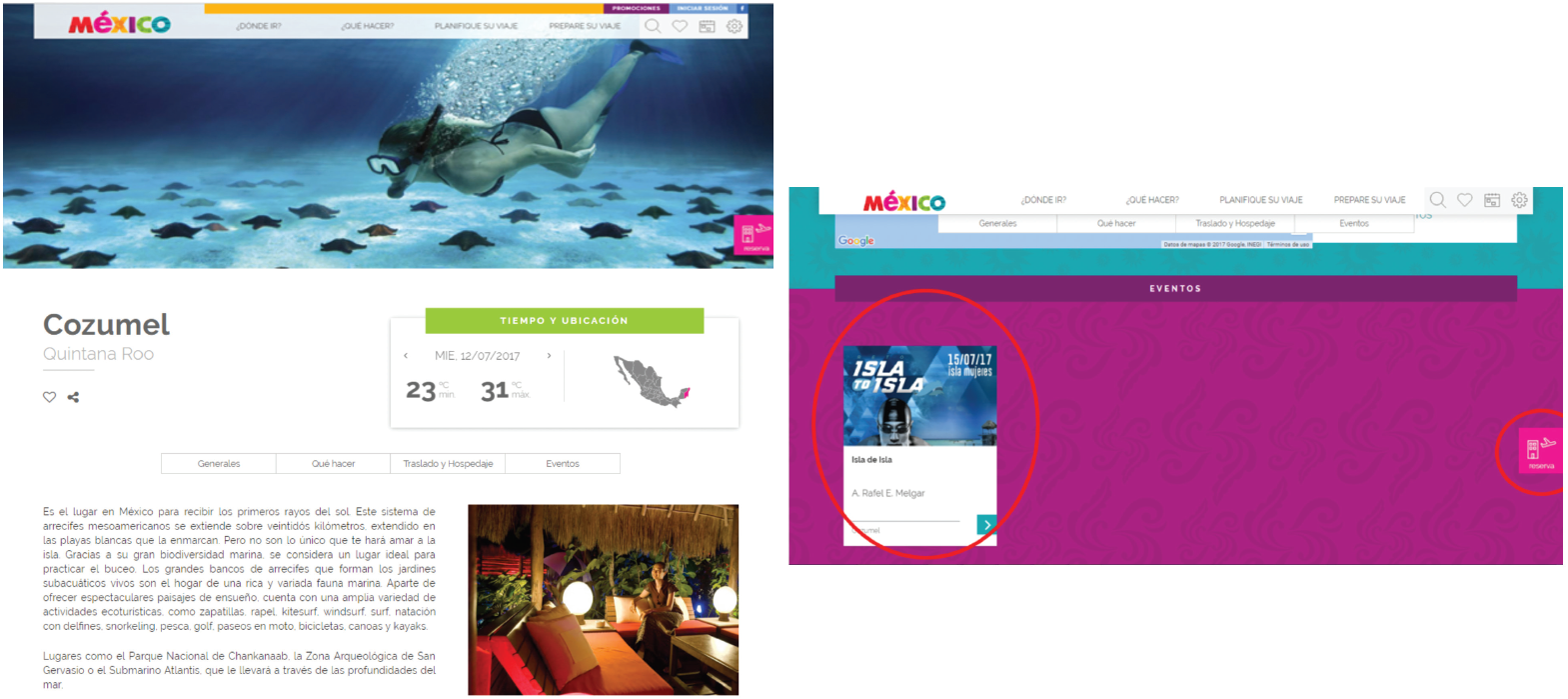 Home page “Visit México”