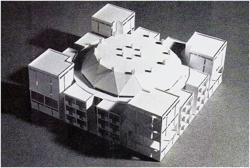 Primeira Igreja Unit&aacute;ria e Escola. Maquete (janeiro, 1961).