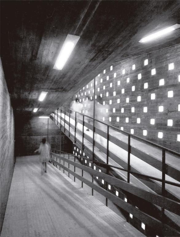 Imagen interior de una de las rampas. Figure 14. Inner image of a ramp.