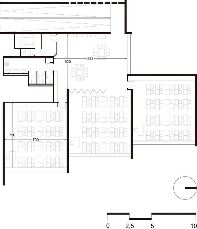 Plano de la agrupaci&oacute;n de aulas. Figure 16. Classrooms&rsquo; group plan.