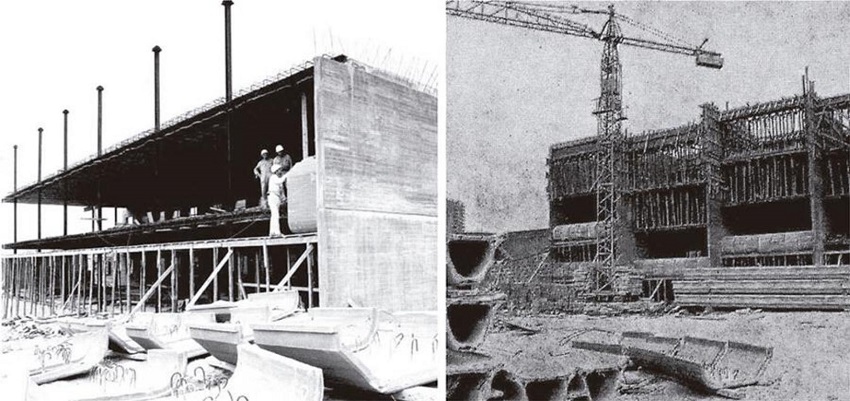 Im&aacute;genes de la construcci&oacute;n del colegio. Figure 18. Images of the school construction.