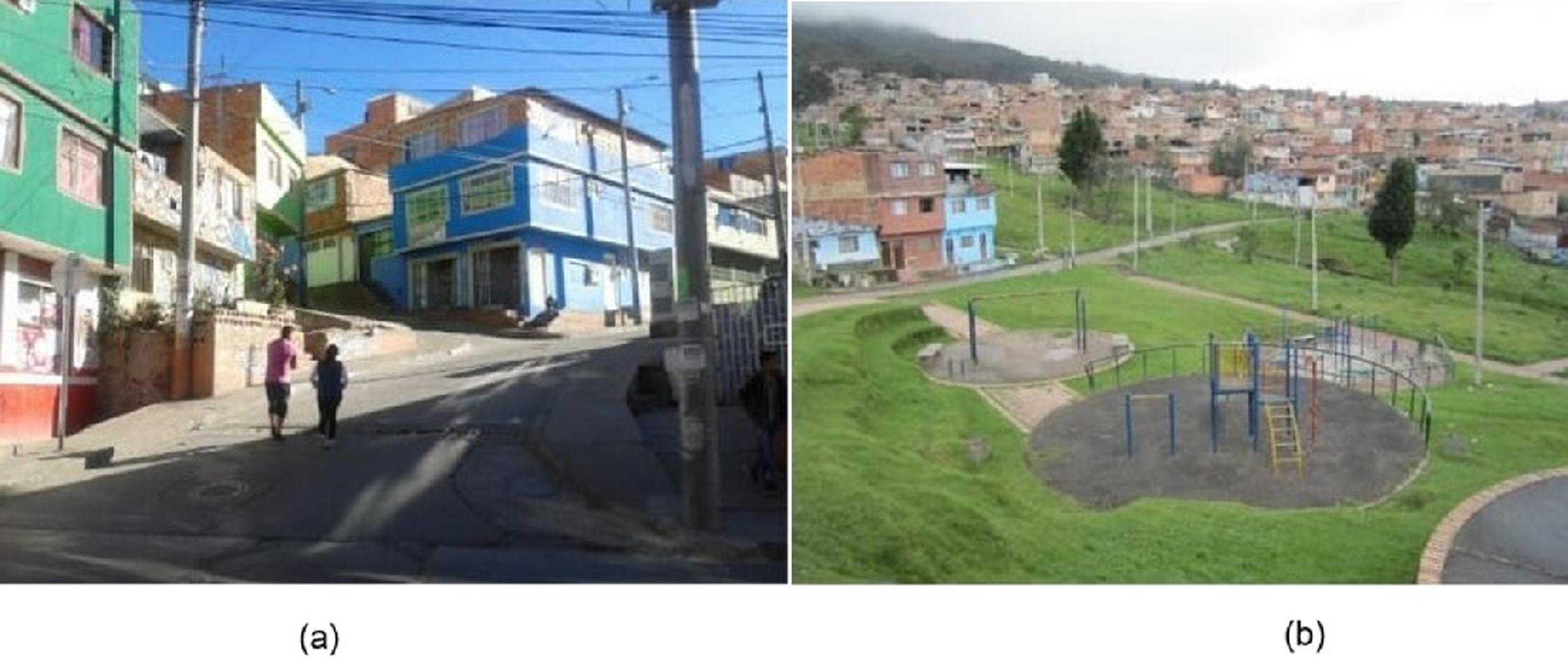 (a) Barrio Jerusal&eacute;n y (b) Barrio San Rafael