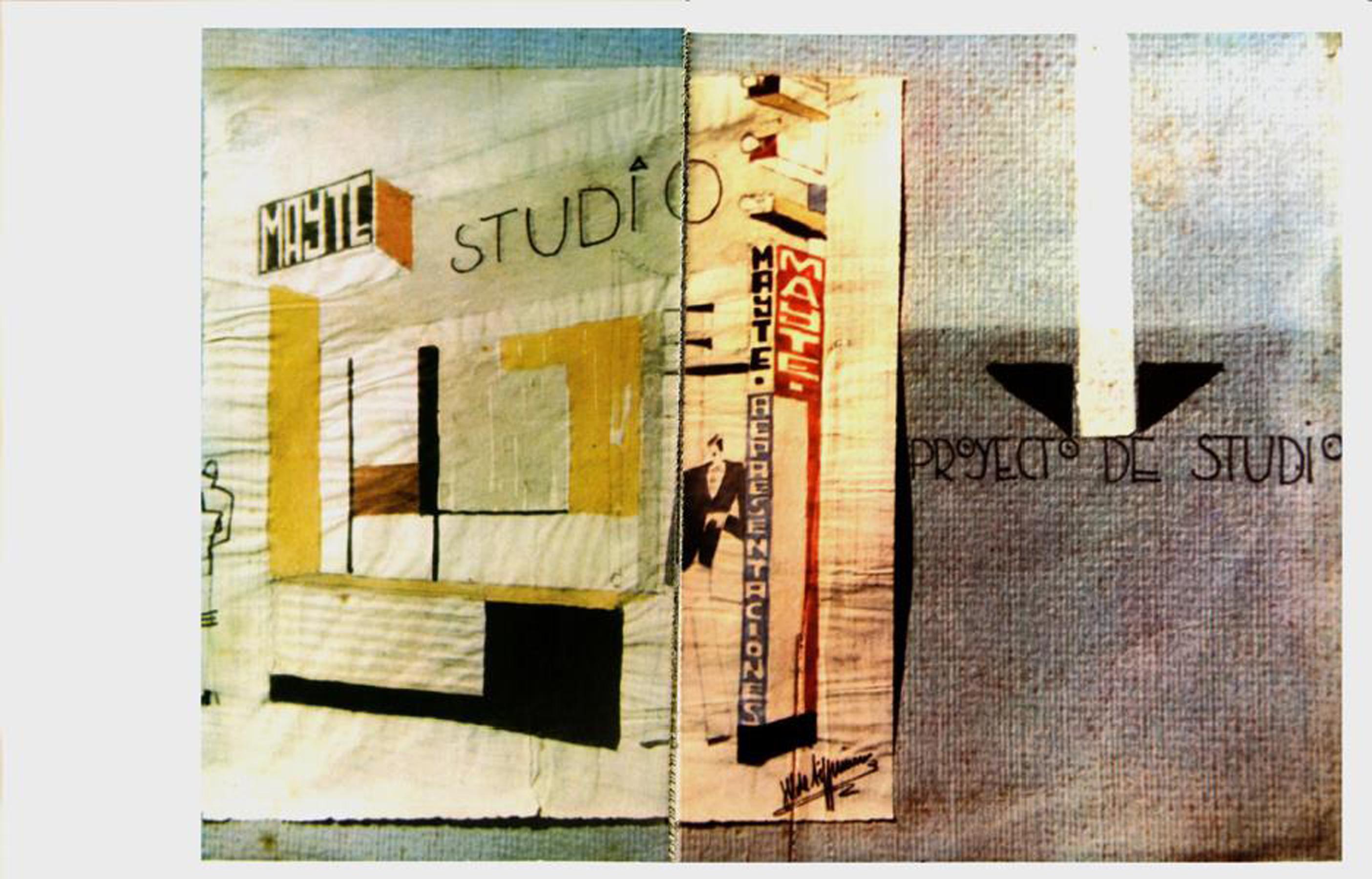 Acuarela de José Manuel Aizpurúa del proyecto de estudio para Mayte-Restauraciones publicado en el número 40 de la revista Nueva Forma (Aizpurúa, 1969b).