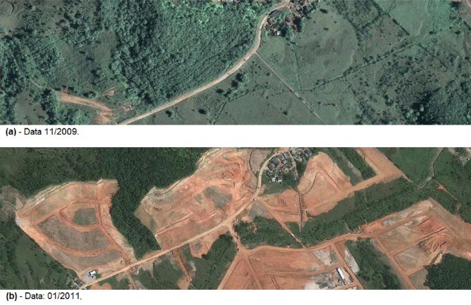 Imagens aéreas do loteamento Jardim Botânico extraída do Google Earth.(24)