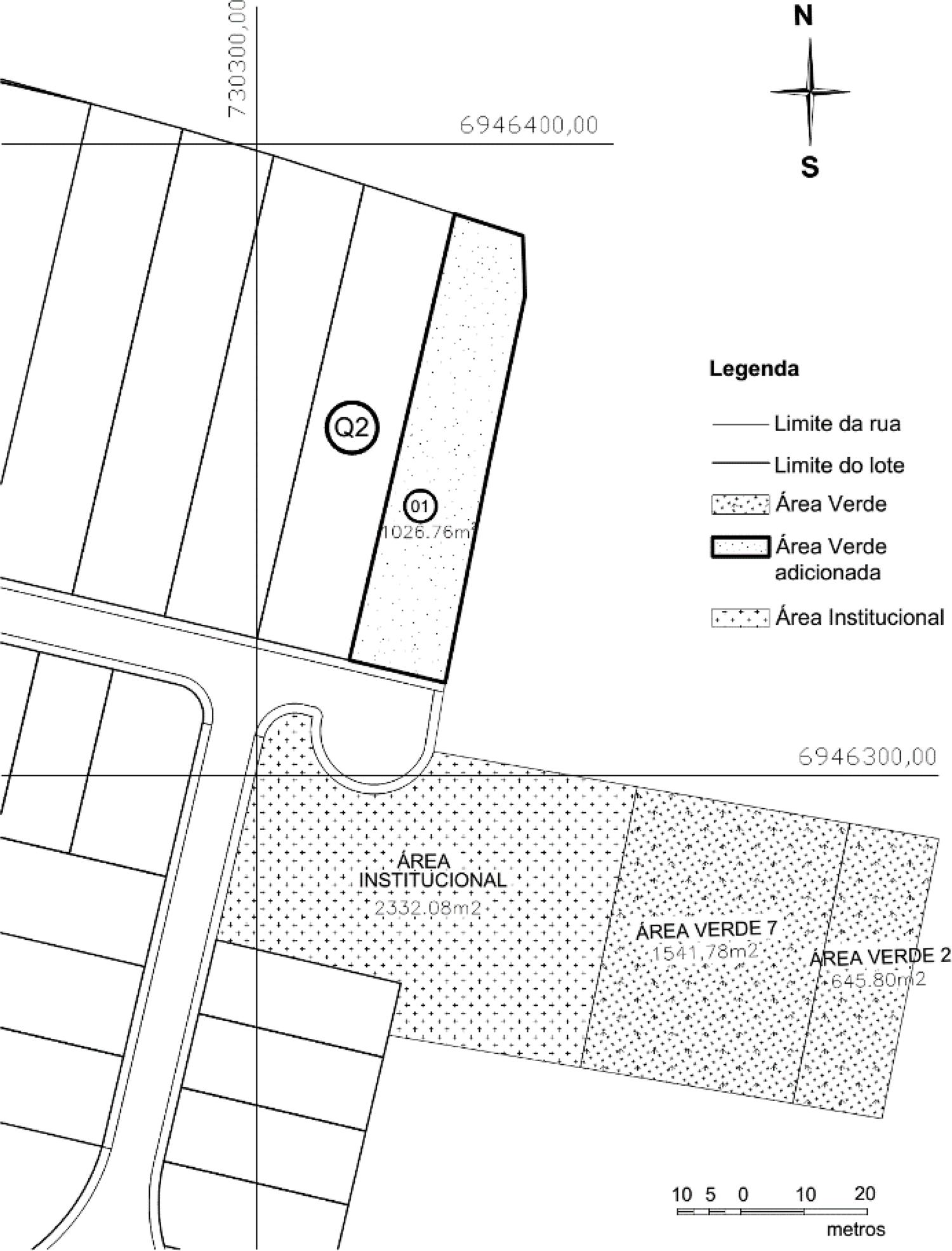 Lote 01 da quadra 02 que pode ser convertido em área verde, loteamento Portal da Colina.
