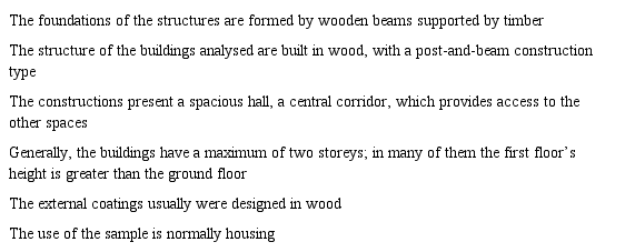 Buildings&rsquo; constructive characteristics.