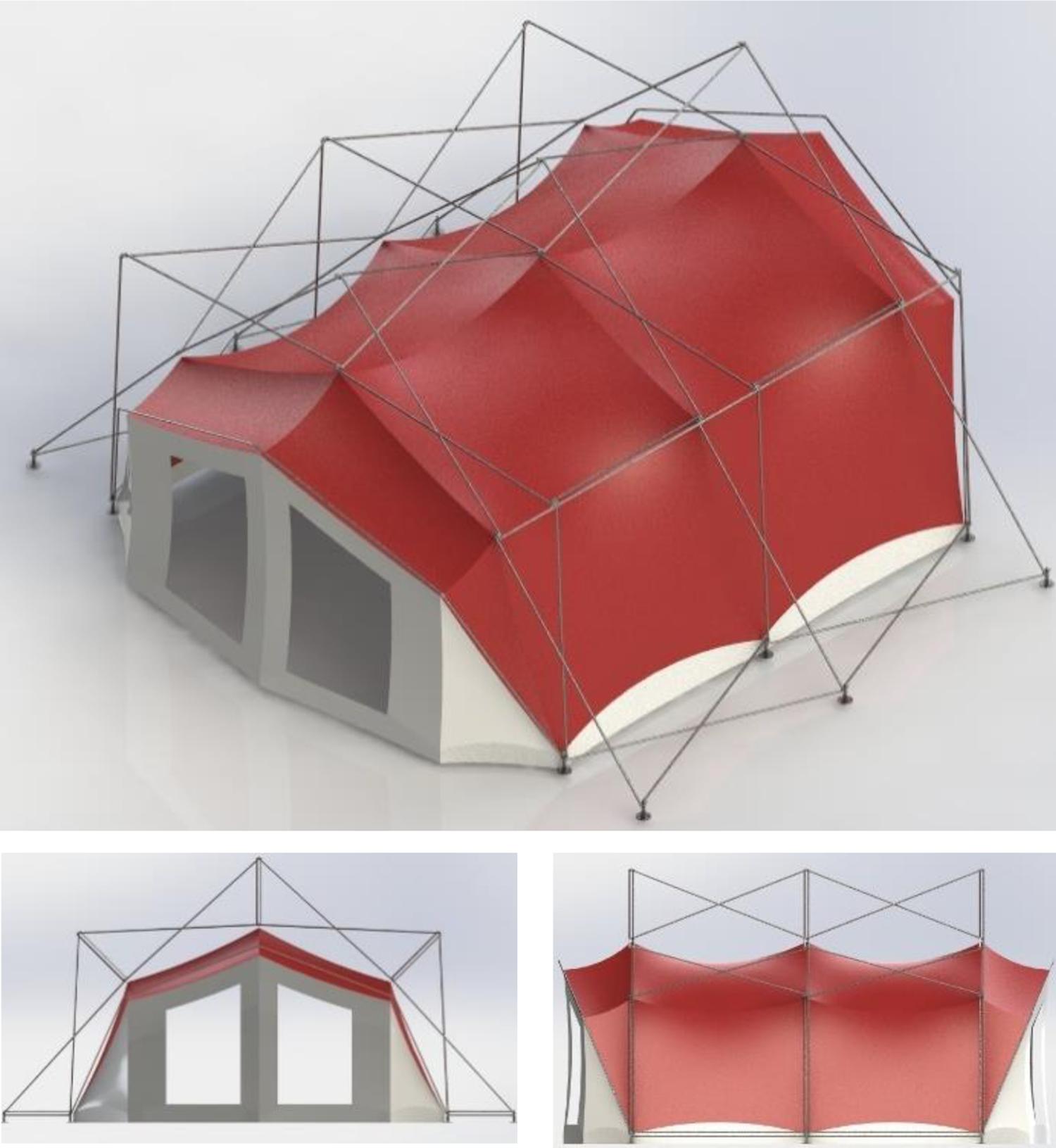 Forma final de la cubierta plegable. Registrado ante el IMPI. (
    
              32
    )
            