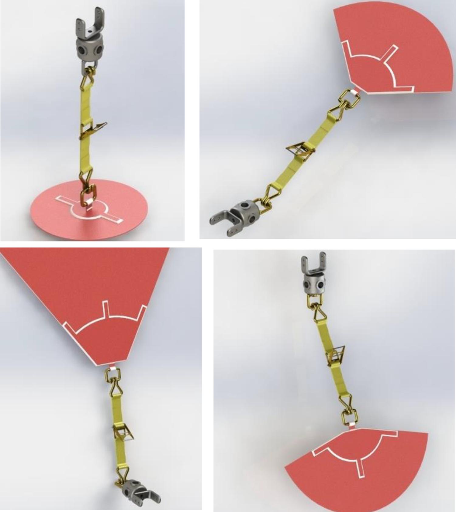Diseño de los detalles en 3D de las uniones de membrana a la estructura. Registrado ante IMPI. (
    
              32
    )
            