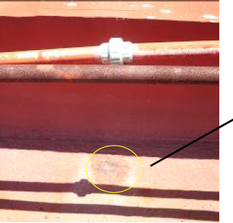 Fugas de agua en instalaciones hidr&aacute;ulicas. Obra: Facultad Arte de los Medios de Comunicaci&oacute;n Audiovisual.