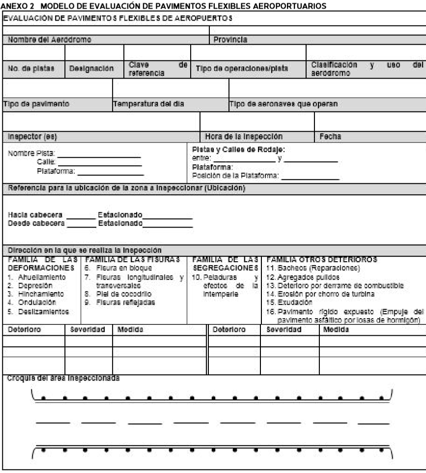 MODELO DE EVALUACI&Oacute;N DE PAVIMENTOS FLEXIBLES AEROPORTUARIOS