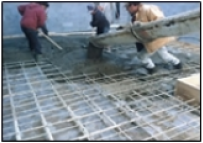 Hormigonado de pisos con las barras PRFV.