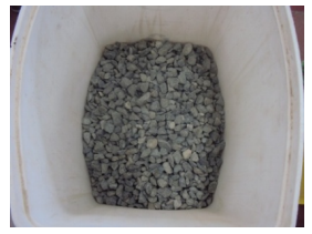 Agregado grueso de cantera.