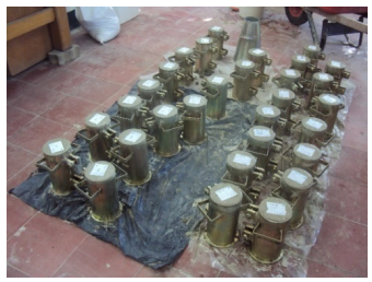 Probetas cil&iacute;ndricas de mezclas M-R y M-C