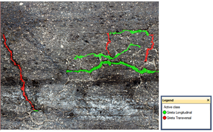Resultado final de la clasificaci�n de las grietas
