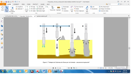 Trabajos de columnas de grava por v&iacute;a h&uacute;meda- Secuencia de ejecuci&oacute;n [5].