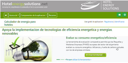 Muestra del ambiente principal de la aplicacin “e-toolkit de HES” de la OMT.