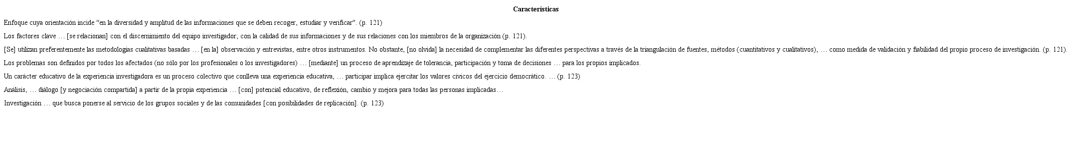 Características de la investigación-acción participativa