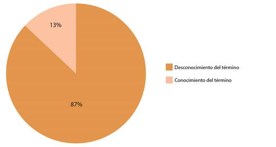 Conocimientos del t&eacute;rmino &ldquo;Alfabetizaci&oacute;n Visual&rdquo; por parte de las docentes.