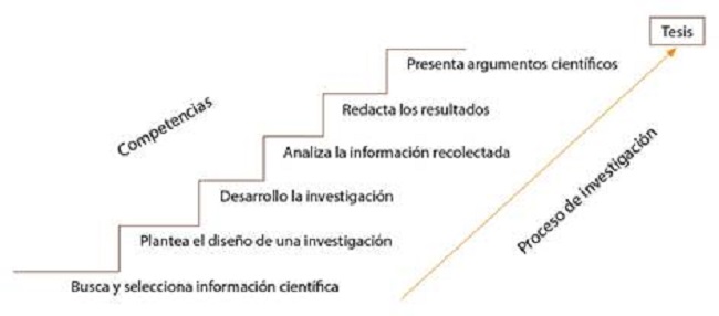 Resumen de competencias investigativas mínimas requeridas para hacer la tesis