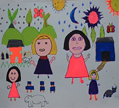 dibujo que hace parte del mural &ldquo;So&ntilde;ando en colectivo&rdquo;