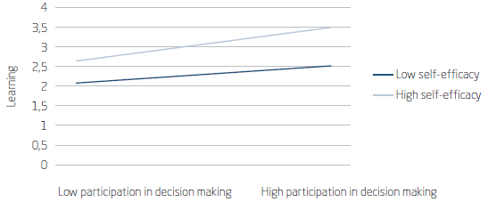 SELF-EFFICACY AS A MODERATOR OF THE RELATIONSHIP BETWEEN PARTICIPATIVE DECISION MAKING AND LEARNING