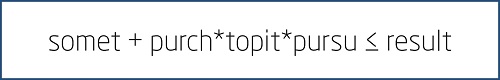 EQUATION OF PARSIMONIOUS SOLUTION OF REWARDS