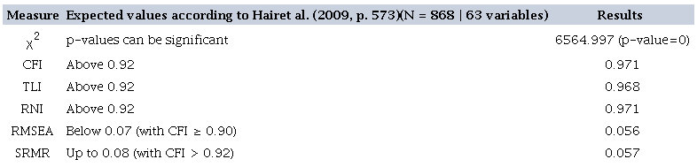 CFA RESULTS