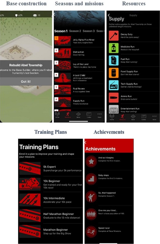 Zombies, Run! app screen view