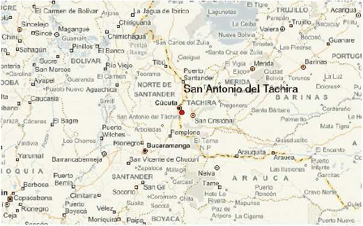 Mapa San Antonio-Ccuta. 