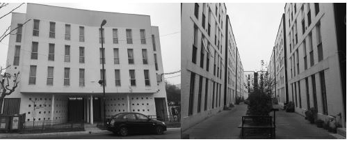 Neo Cité, exterior e interior