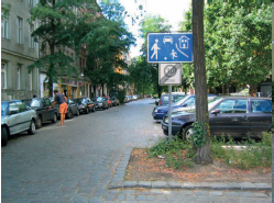 Traffic calming en Berlin Moabit.