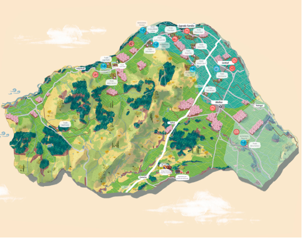 Marga Marga Cooperative Map.