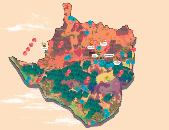 Ecoparras Map.