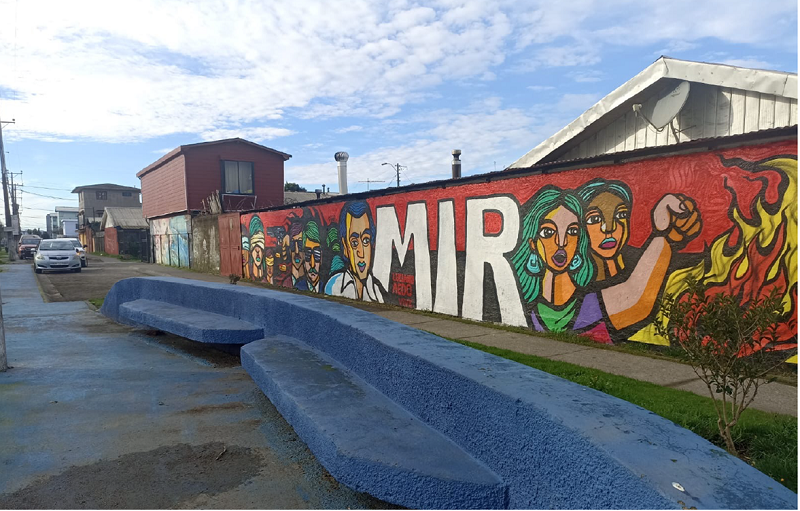 Mural del Memorial Luciano Aedo, La Estrella, Hualpén.